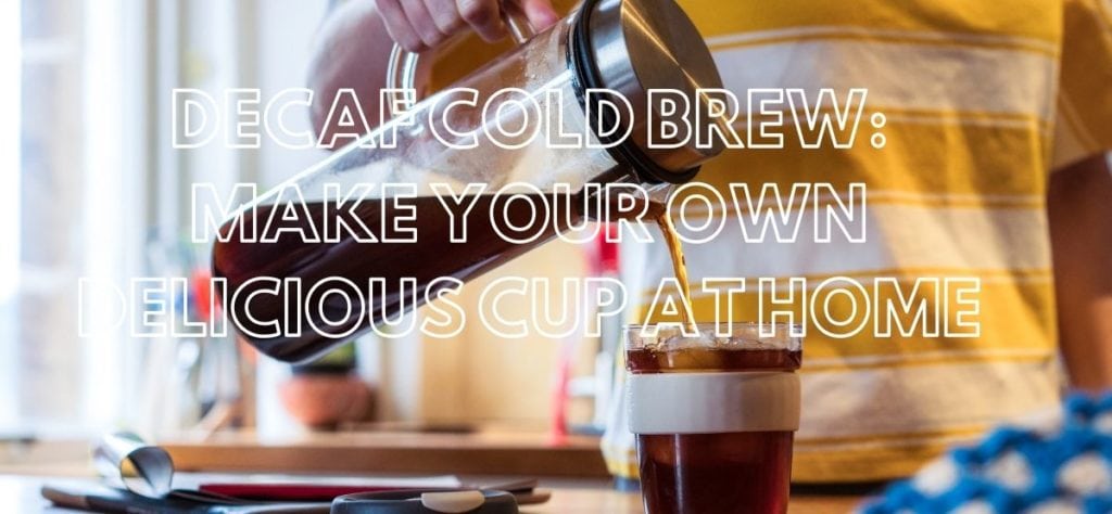 coffee being poured from a pitcher into a glass