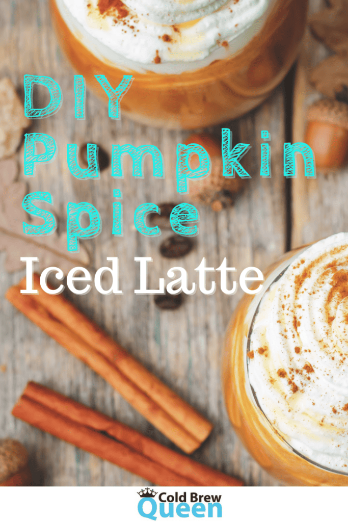Diy pumpkin spice iced latte.